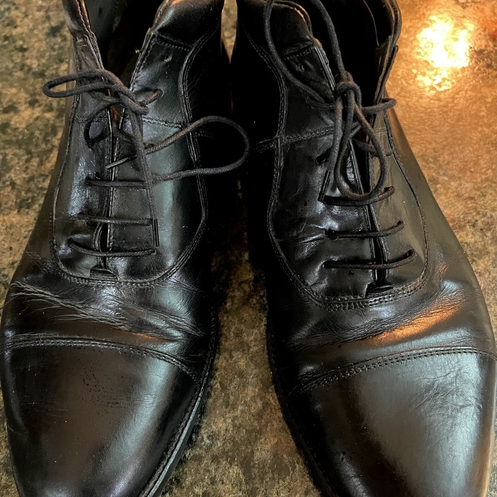 Pre owned Men's Italian Leather Shoe Boot Size 9.5